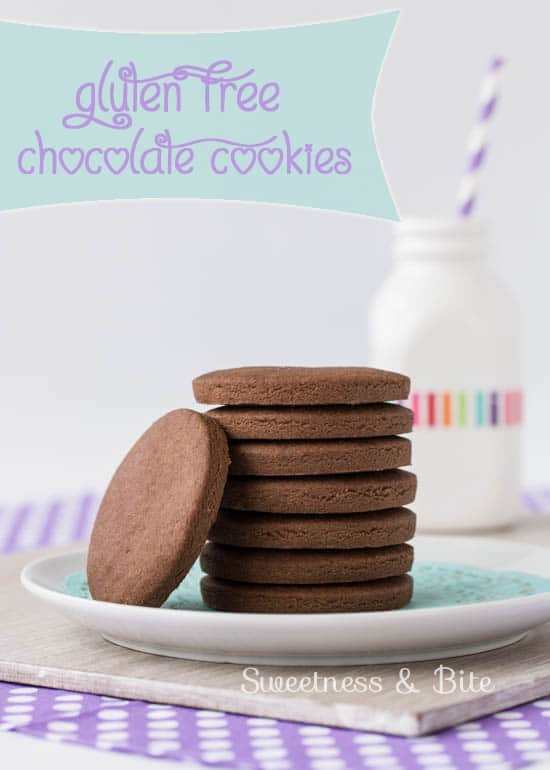 Simple gluten free chocolate cookies {Sweetness and Bite}