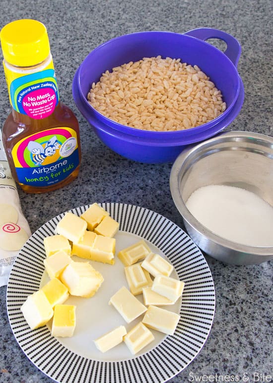 Sweet sushi rice krispie ingredients